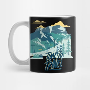 Time to Travel is my therapy Ready for new adventure Wanderlust Explore the world vacation Mug